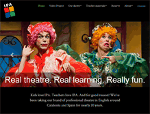Tablet Screenshot of ipaproductions.com